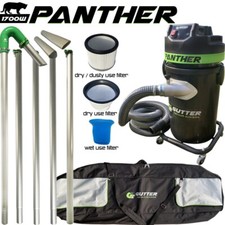 Panther Gutter Vacuum 1700w 72mm Cyclone Inlet LIGHTEST 20ft Ally Poles Plus BAG