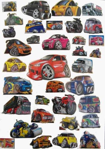 Kool art car - art, stickers