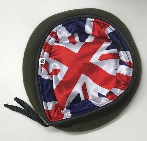 Khaki beret with union - beret,