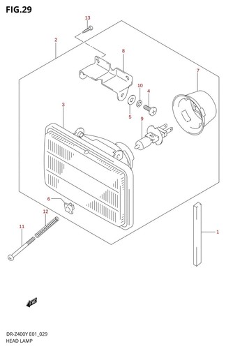 Suzuki genuine headlamp - suzuki,