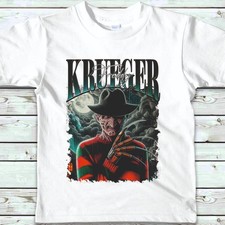 Freddy Krueger Horror Halloween T-Shirt Slasher Retro Movie T-Shirts Tee GD2 02