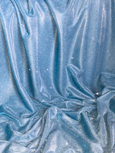 Mtr sky blue glitter stretch - sky,