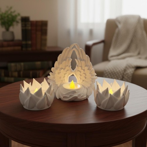 Angel wings candle holder - angel,