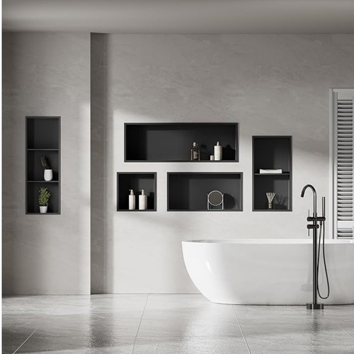 Stainless steel shower niche - steel,