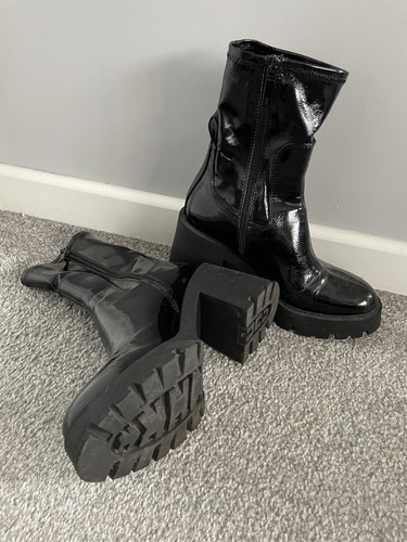 Women black zara leather - black,