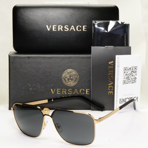 Versace sunglasses gold black - versace,