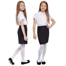 Elegant Cotton Skirt for Girls School Wear Elastic Waist Classic Colours CHPA11
