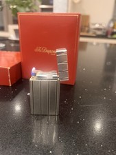 St Dupont Vintage Ligne 1 Large Vintage Silver Plate Lighter