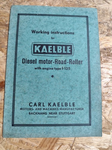 Kaelble diesel engine roller - kaelble,