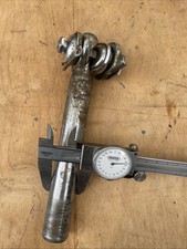 Chrome Seat Post And Clamp Vintage Bike Cycling