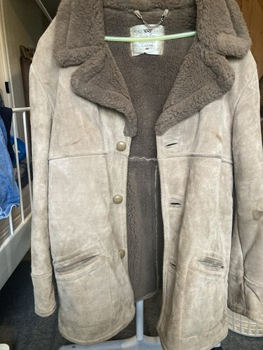 Sheepskin coat men vintage - sheepskin,