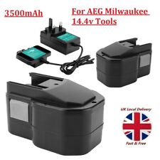 Battery/Charger For AEG MILWAUKEE 14.4V Ni-MH 48-11-1024 BBS14X 0511-21 0512-21 