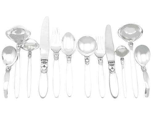 Danish sterling silver - sterling, canteen