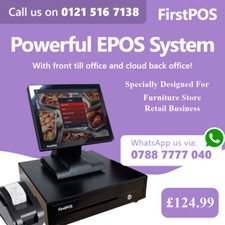 New POS 15" AIO Touchscreen EPOS Till System Cash Register For Furniture Stores