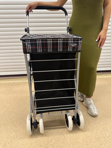 Folding shopping trolley - folding,