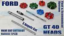 FORD GT 40 HEADS VALVE SEAT CUTTER KIT 3 ANGLE CUT CARBIDE TIPPED TARRIF PAID