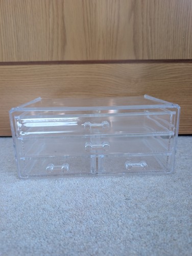 Clear makeup organiser box - makeup,