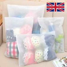 20X Travel Clothes Bags Frosted Resealable Bag Plastic Zip-lock Seal Storage Bag