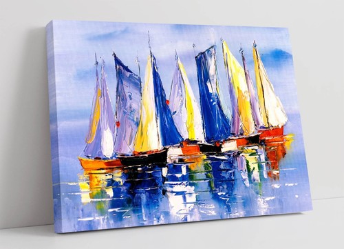 Sail boats sea - on, contemporary