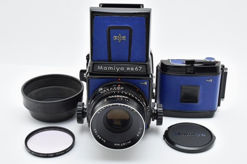 Blue leather opt mint mamiya - leather,