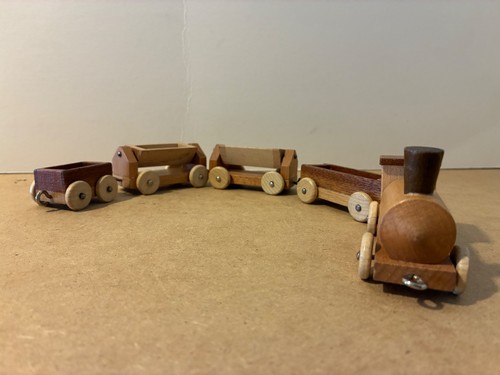 Vintage toy train wooden - vintage,