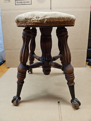Antique oak victorian swivel - oak,