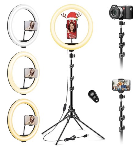 Led ring light with stand - light,