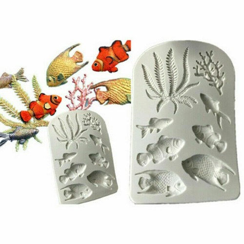 Sea fish coral silicone mould - sea,