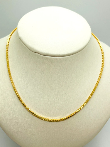 9ct yellow solid gold franco - solid,