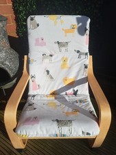 Ikea Poang Kids Chair Cover, slipcover, replacement cover, cushion, washable