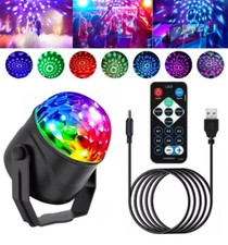 Party Disco Stage Light LED Strobe USB Powered Lights RGB Sound Activated 7 Mode