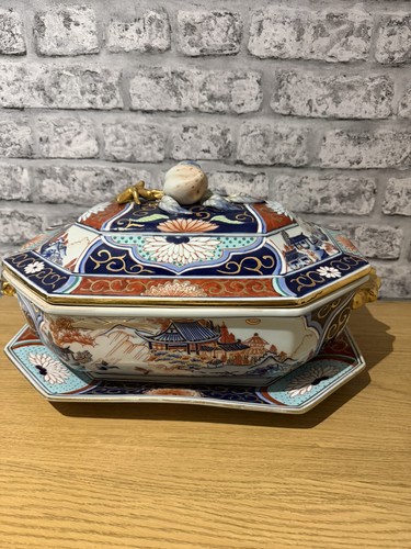 Imari japanese large lidded - japanese,