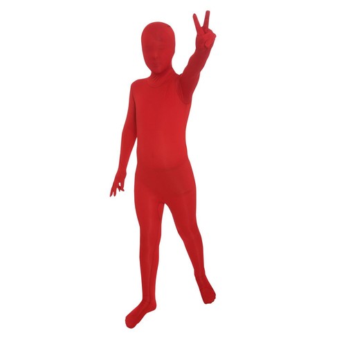 Kids red morphsuit boys - red, girls