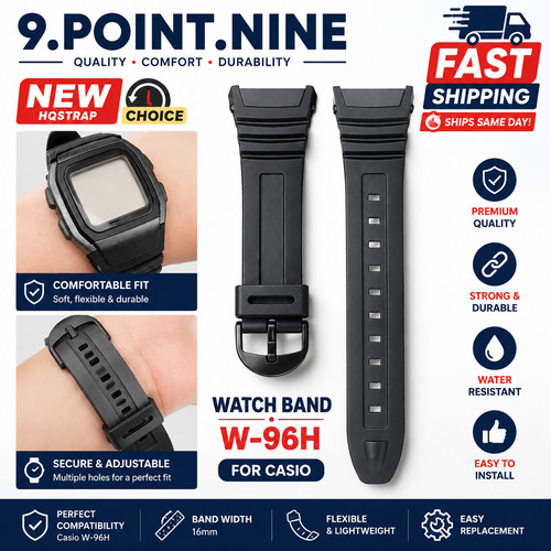 Watch strap flexible black - watch,