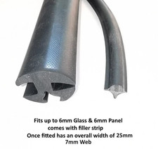 Rubber Window Glazing Seal 6mm
