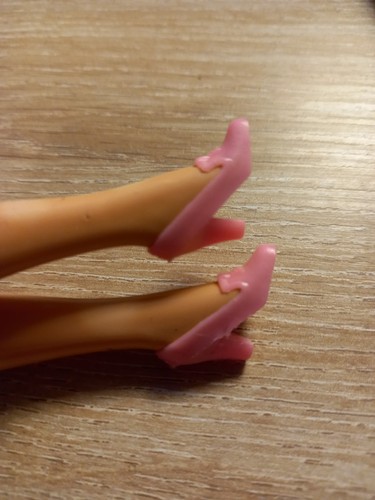 Vintage pink plastic shoes - pink,