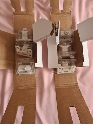 White column radiator brackets - radiator,