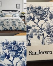 Sanderson Etchings & Roses  KING size Duvet Cover Cotton Sateen £120.00 Cotton