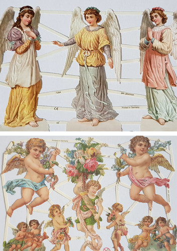 Vintage style angel cherub - vintage,