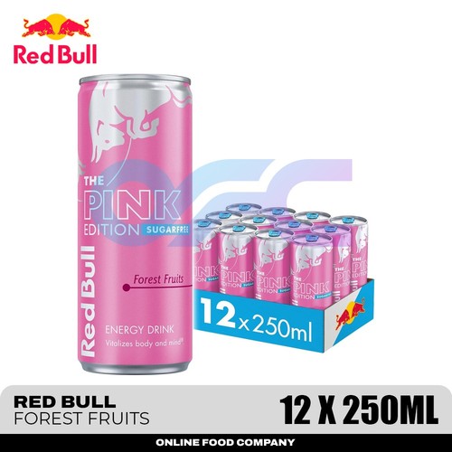Red bull energy drink pink - red,
