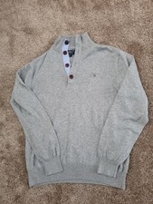 Gant Men's Grey Cotton Jumper