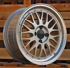 4X 15 inch BBS LM style 4X100 deep dish JDM wheels 6.5J for VW HONDA Toyota