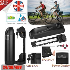 36V/48V E-Bike Battery Electric Bike Li-ion Pack Lockable With USB Charging Port