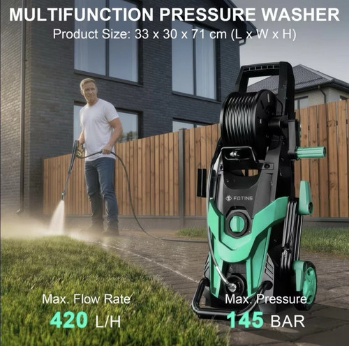 Pressure washer with hose - pressure,