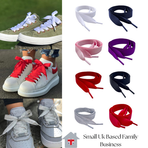 Satin ribbon shoelaces for - satin,
