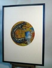 1965 Ursula Dethleffs Collage Dragon