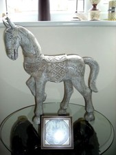 LARGE White VINTAGE Ornament