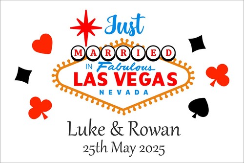 Just married las - in,