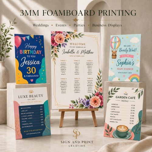 3mm foamboard printing custom - 3mm,