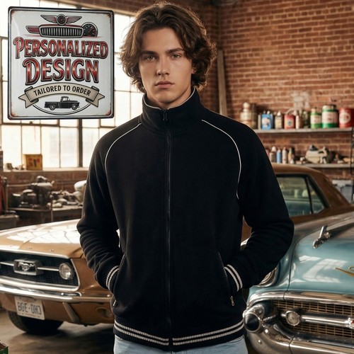 Custom fleece racing jacket - fleece,